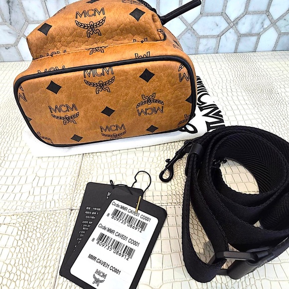 New Authentic MCM STARK Mini CROSSBODY IN VISETOS MMR CAVE01 CO001 - Picture 5 of 16
